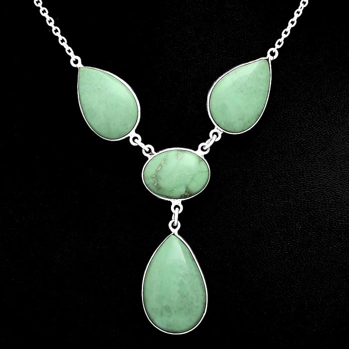 Utah Variscite Necklace EXN01038 N-1013, 15x23 mm