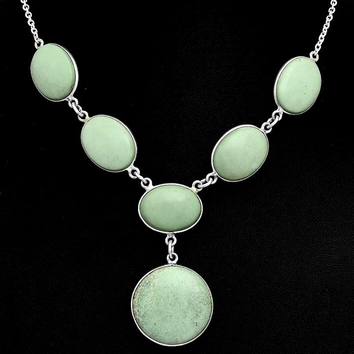 Utah Variscite Necklace EXN01073 N-1013, 20x20 mm