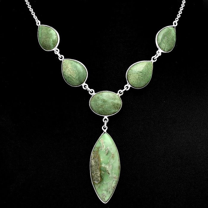 Utah Variscite Necklace EXN01077 N-1013, 15x35 mm