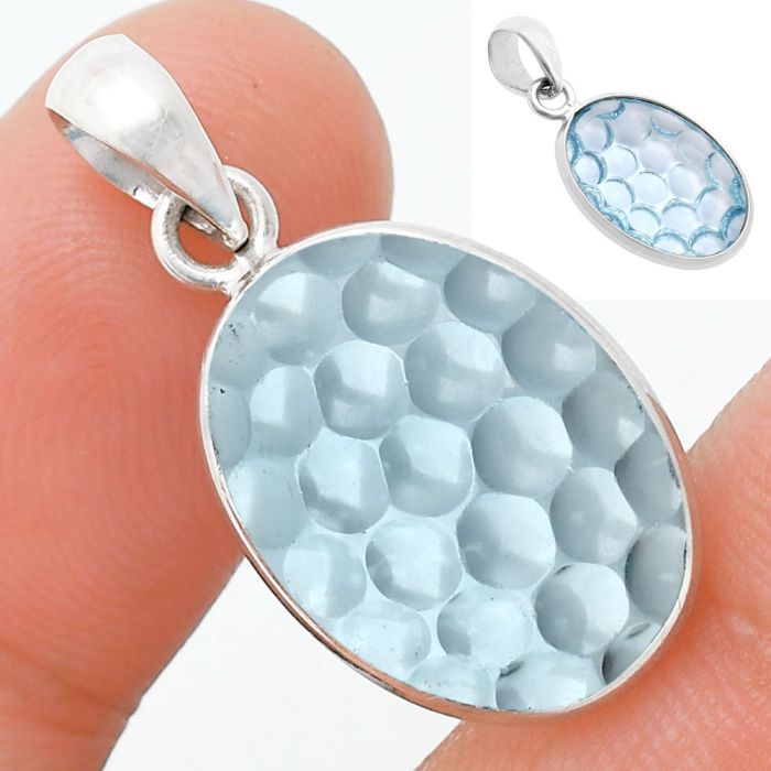 Sky Blue Topaz Pendant EXP01096 P-1001, 13x18 mm