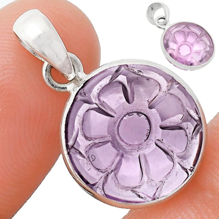 Amethyst Pendant EXP01105 P-1001, 15x15 mm