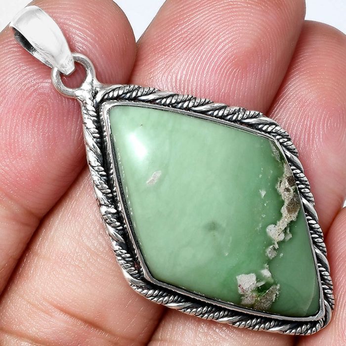 Utah Variscite Pendant EXP01125 P-1074, 20x32 mm