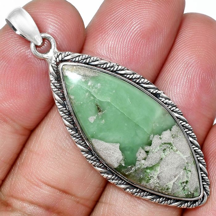 Utah Variscite Pendant EXP01156 P-1074, 13x35 mm