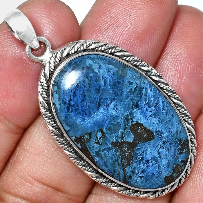 Shattuckite Pendant EXP01169 P-1074, 18x30 mm