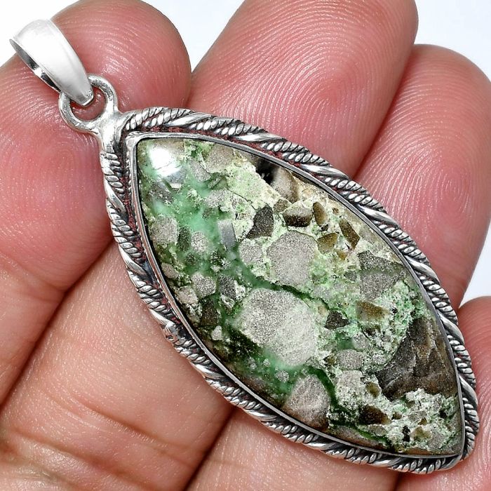 Utah Variscite Pendant EXP01182 P-1074, 17x28 mm