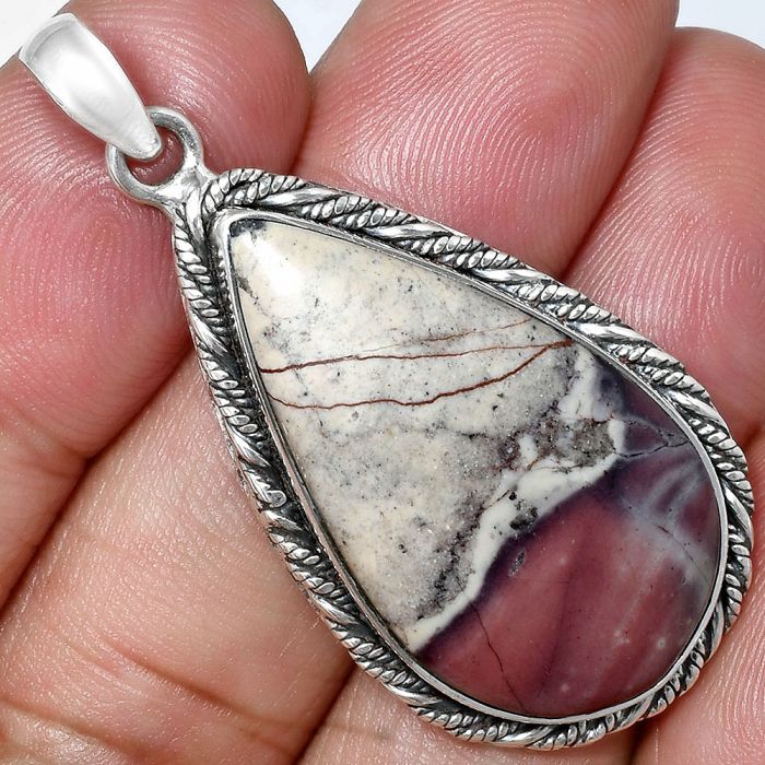 Porcelain Jasper Pendant EXP01183 P-1074, 17x31 mm