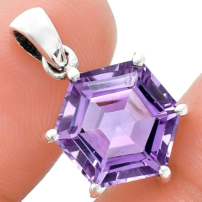 Amethyst Pendant EXP01191 P-1739, 12x12 mm