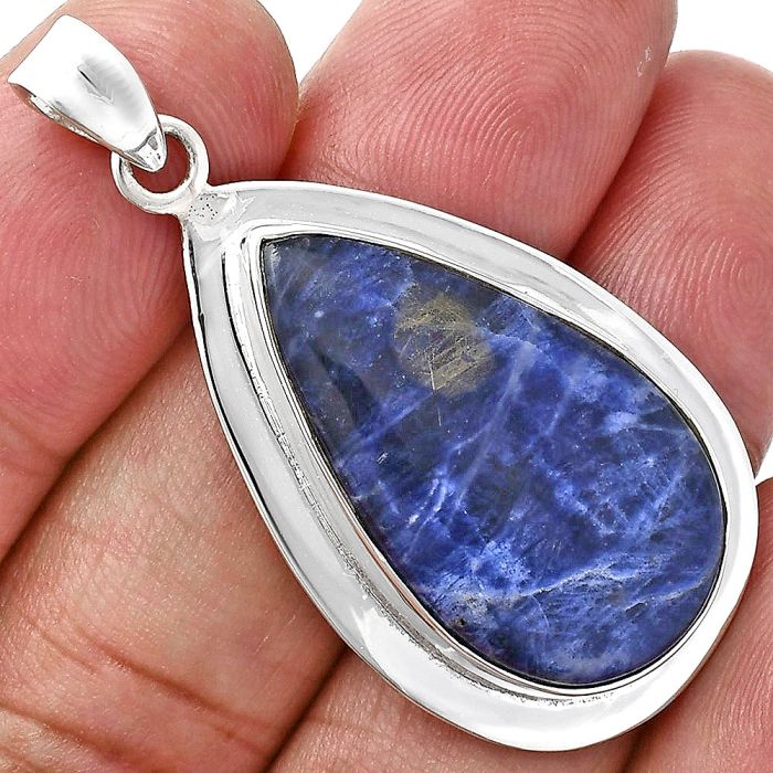 Sodalite Pendant EXP01210 P-1076, 17x29 mm