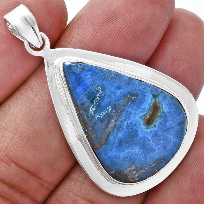 Shattuckite Pendant EXP01213 P-1076, 20x28 mm