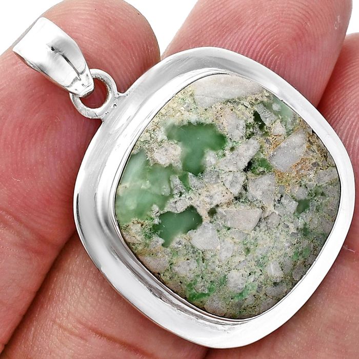 Utah Variscite Pendant EXP01217 P-1076, 22x22 mm