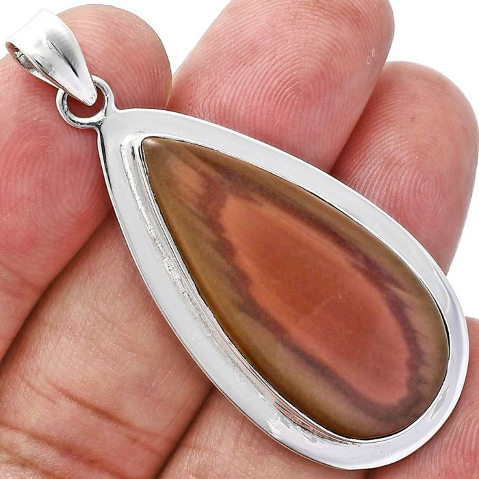 Imperial Jasper Pendant EXP01221 P-1076, 16x35 mm