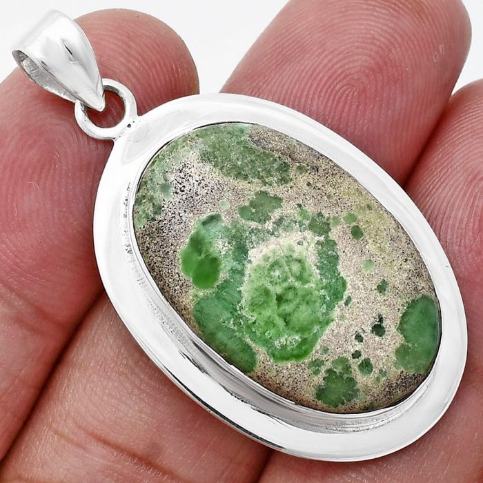 Utah Variscite Pendant EXP01238 P-1076, 17x26 mm