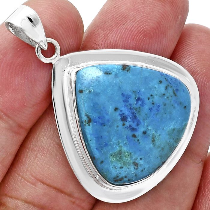 Shattuckite Pendant EXP01247 P-1076, 23x23 mm