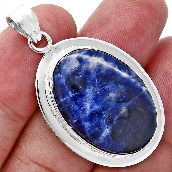 Sodalite Pendant EXP01251 P-1076, 18x26 mm