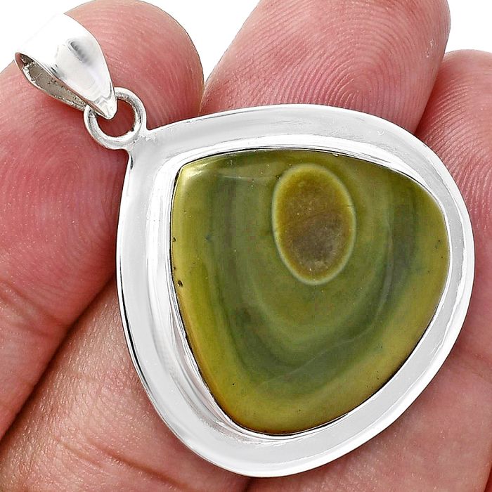 Imperial Jasper Pendant EXP01255 P-1076, 22x23 mm