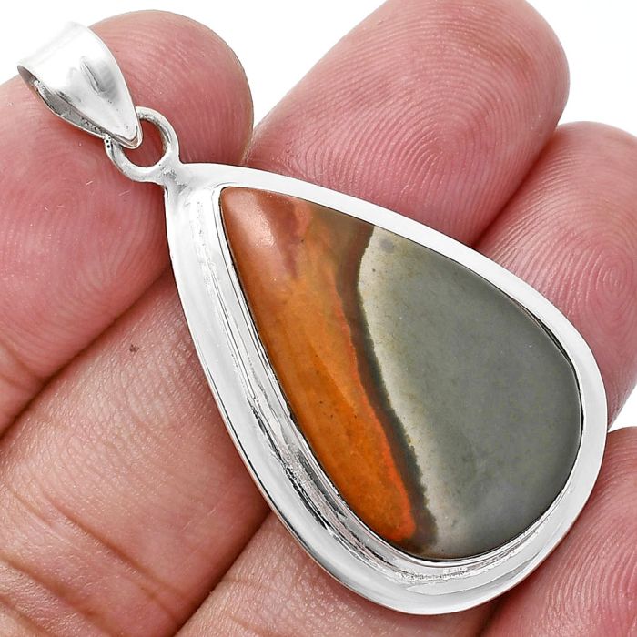 Polygram Jasper Pendant EXP01258 P-1076, 18x28 mm