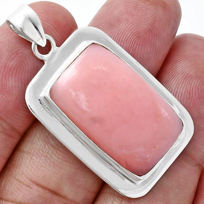 Pink Opal Pendant EXP01261 P-1076, 15x24 mm