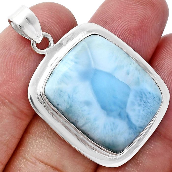 Larimar (Dominican Republic) Pendant EXP01262 P-1076, 19x23 mm