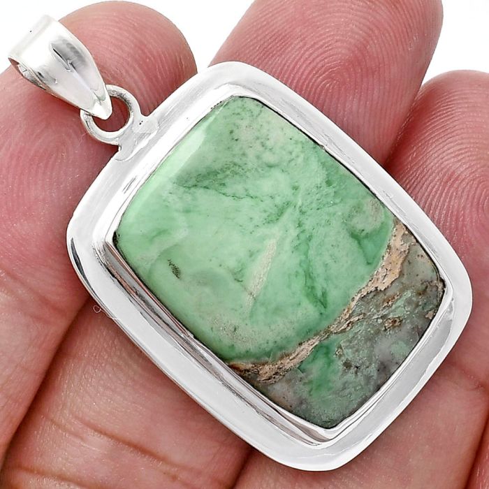 Utah Variscite Pendant EXP01263 P-1076, 18x25 mm