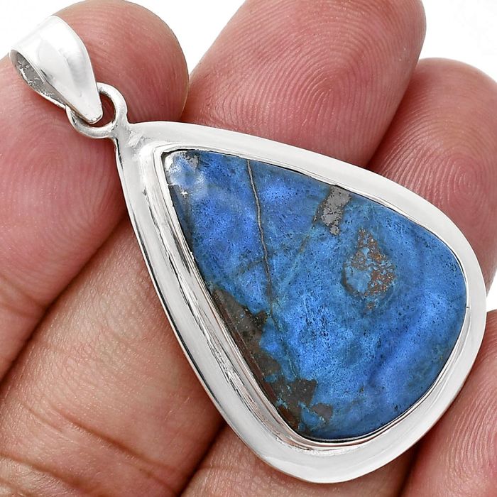 Shattuckite Pendant EXP01274 P-1076, 19x28 mm