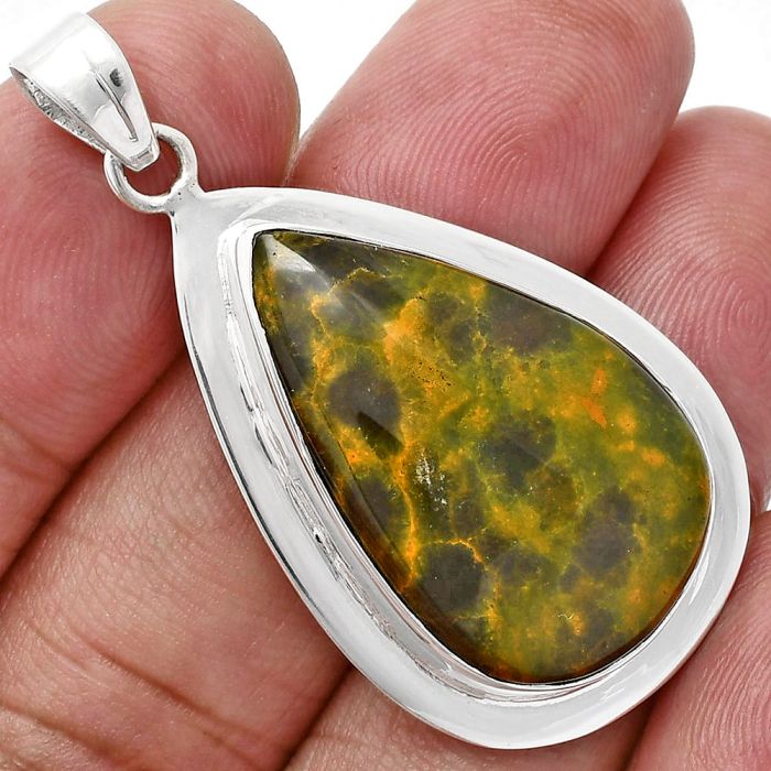 Ocean Jasper Pendant EXP01277 P-1076, 17x28 mm