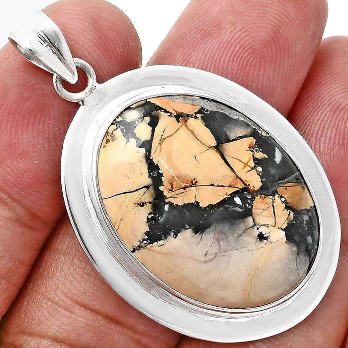 Maligano Jasper Pendant EXP01279 P-1076, 20x27 mm