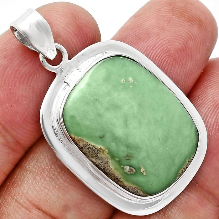 Utah Variscite Pendant EXP01281 P-1076, 18x23 mm