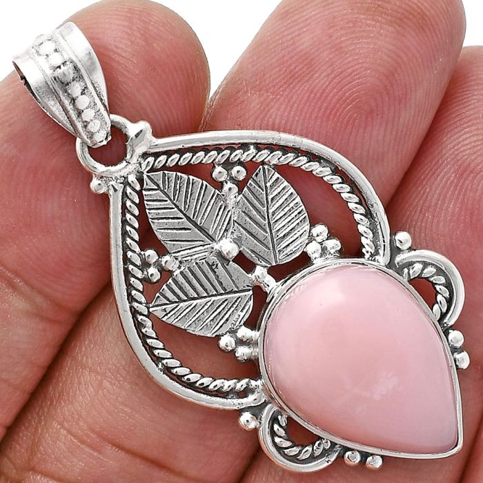 Pink Opal Pendant EXP01287 P-1258, 13x18 mm