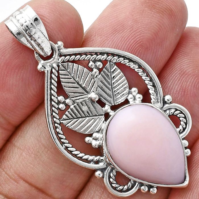 Pink Opal Pendant EXP01301 P-1258, 13x18 mm