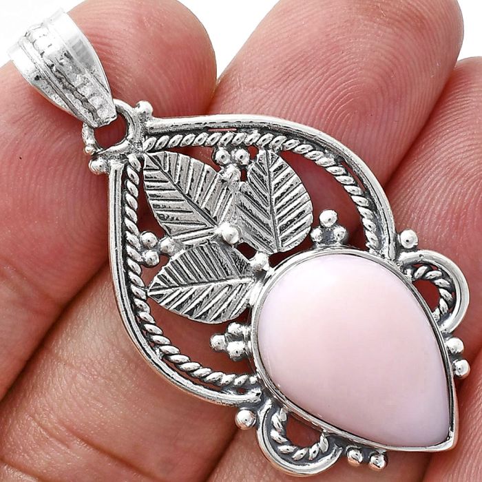 Pink Opal Pendant EXP01306 P-1258, 13x18 mm