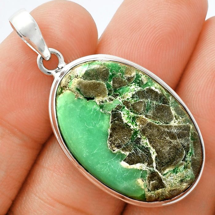 Utah Variscite Pendant EXP01377 P-1124, 19x28 mm