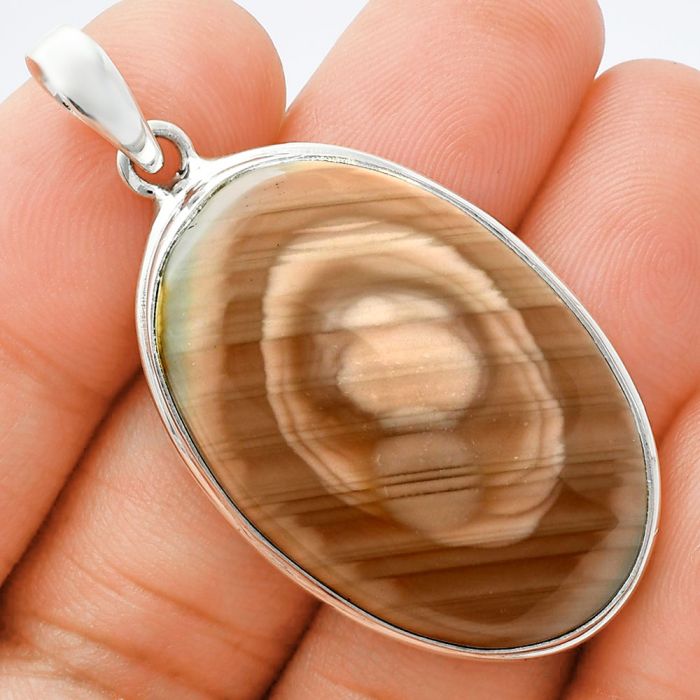 Imperial Jasper Pendant EXP01390 P-1124, 22x33 mm