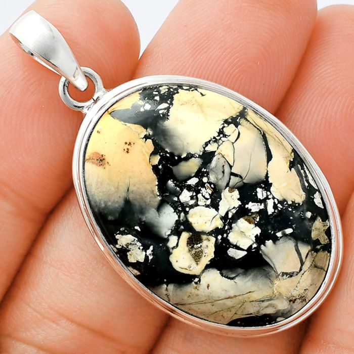 Maligano Jasper Pendant EXP01392 P-1124, 21x29 mm