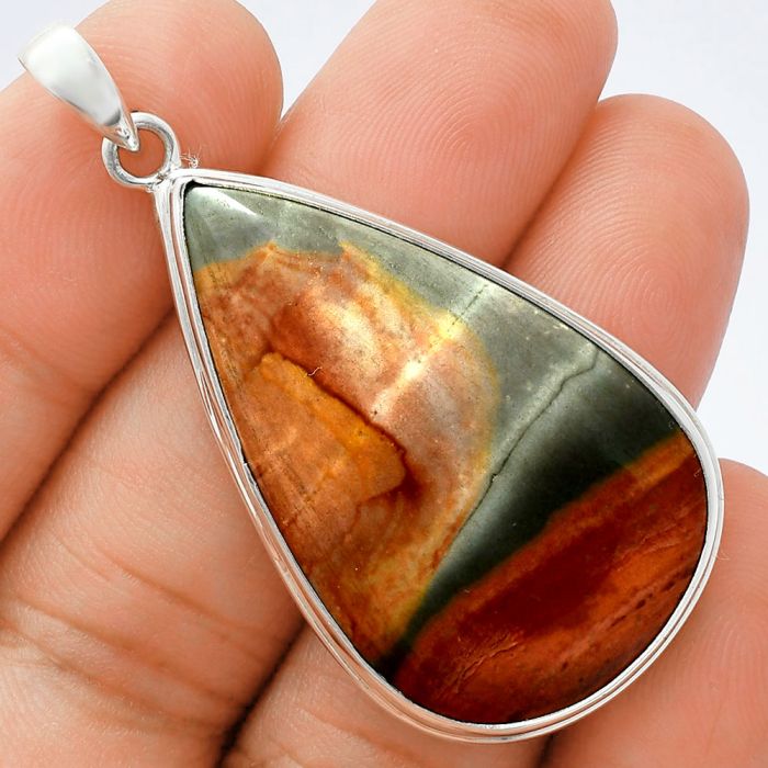 Polygram Jasper Pendant EXP01408 P-1124, 22x38 mm