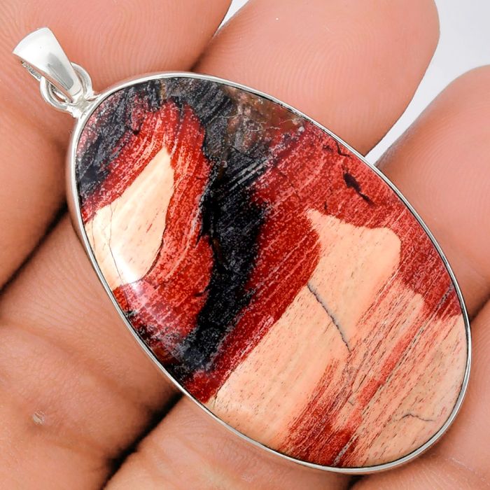 Snake Skin Jasper Pendant EXP01435 P-1001, 27x43 mm