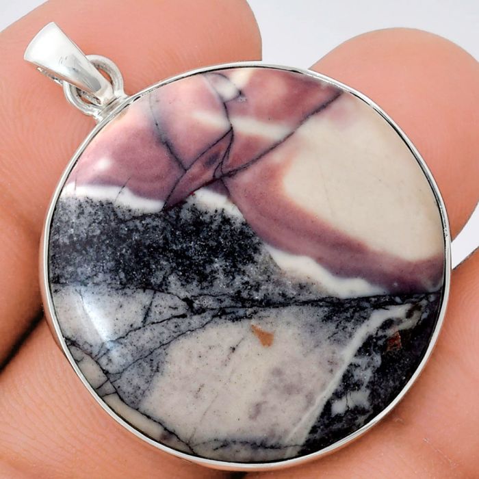 Porcelain Jasper Pendant EXP01459 P-1001, 31x31 mm