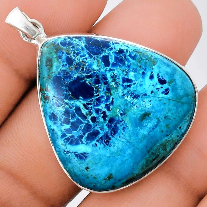 Shattuckite Pendant EXP01475 P-1001, 29x32 mm