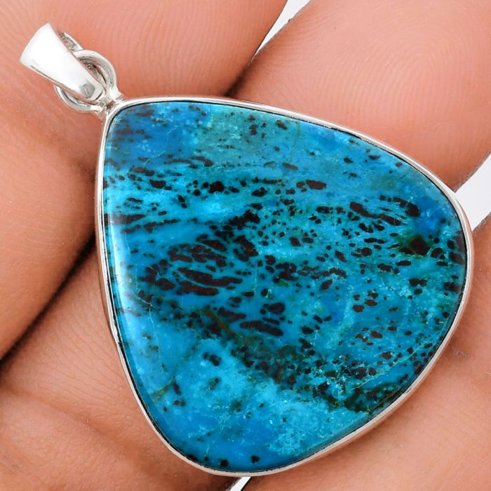 Shattuckite Pendant EXP01477 P-1001, 28x30 mm