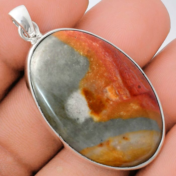 Polygram Jasper Pendant EXP01488 P-1001, 23x35 mm