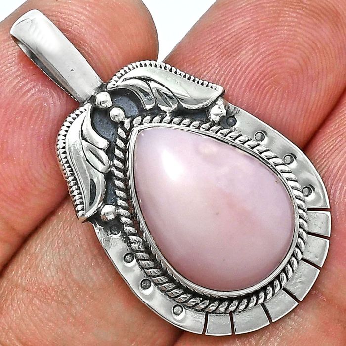 Pink Opal Pendant EXP01586 P-1568, 13x17 mm