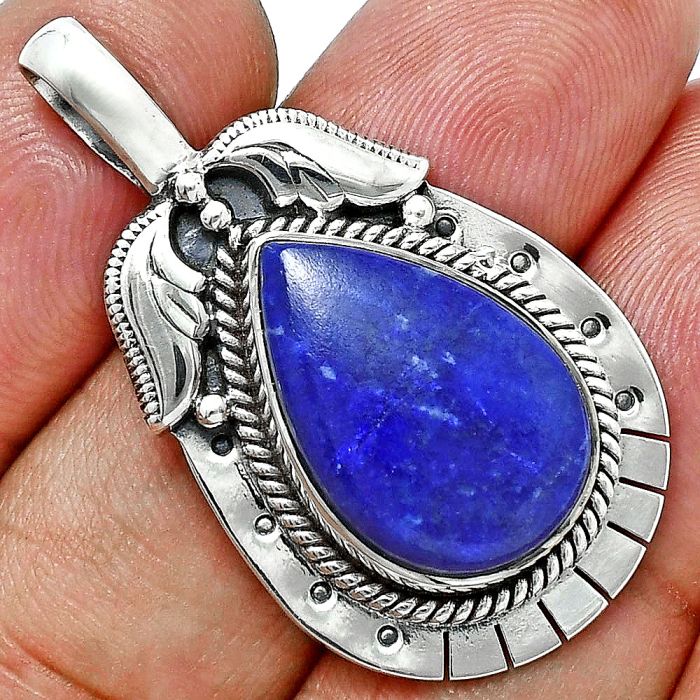 Lapis Lazuli Pendant EXP01593 P-1568, 13x19 mm