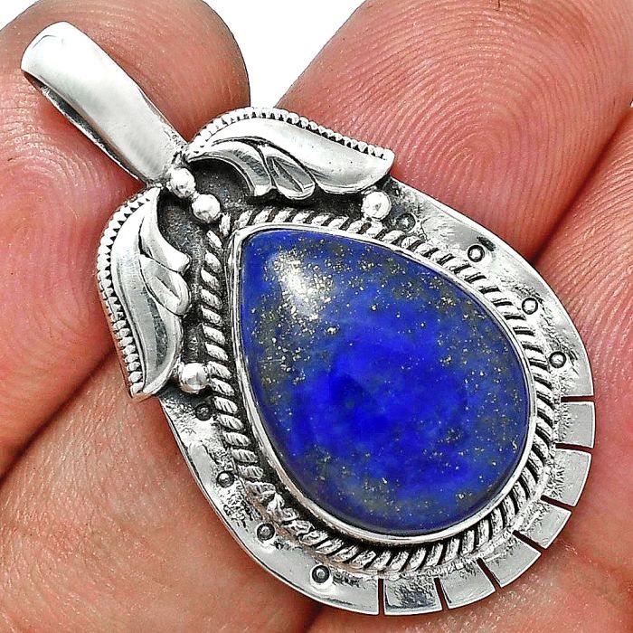 Lapis Lazuli Pendant EXP01626 P-1568, 13x18 mm