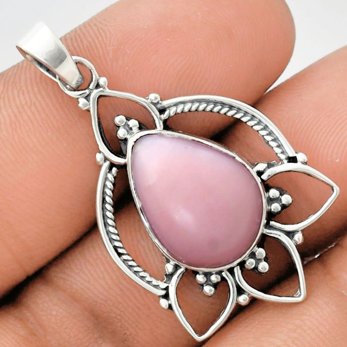 Pink Opal Pendant EXP01893 P-1444, 13x18 mm