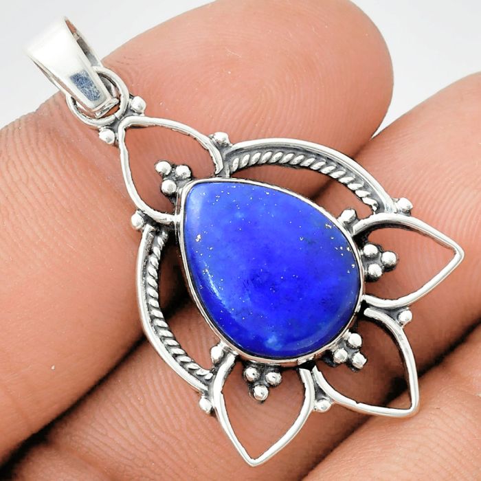 Lapis Lazuli Pendant EXP01905 P-1444, 13x18 mm