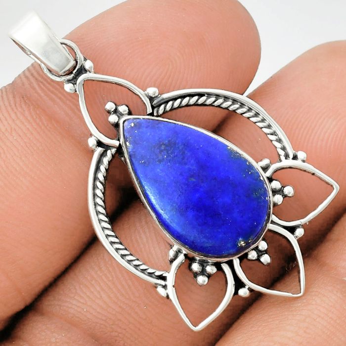 Lapis Lazuli Pendant EXP01950 P-1444, 12x19 mm