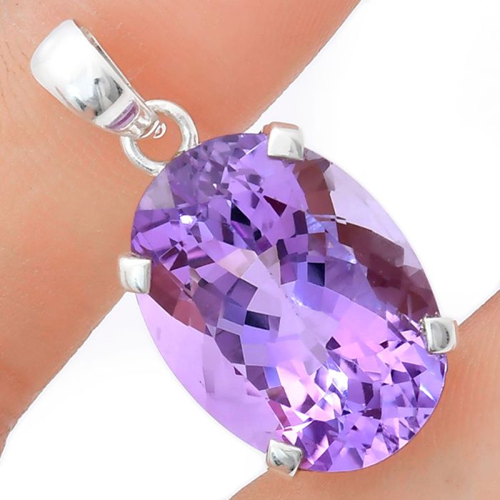 Amethyst Pendant EXP01983 P-1013, 16x22 mm