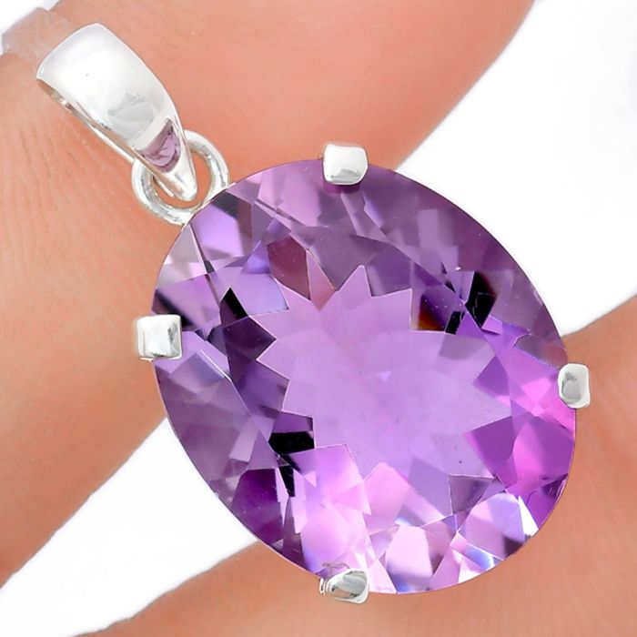 Amethyst Pendant EXP01994 P-1013, 18x22 mm