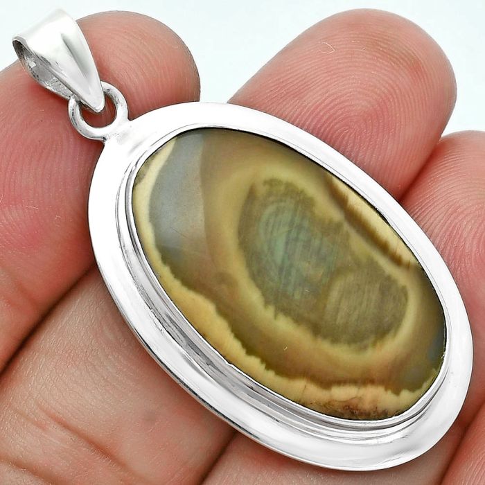 Imperial Jasper Pendant EXP01997 P-1076, 18x28 mm