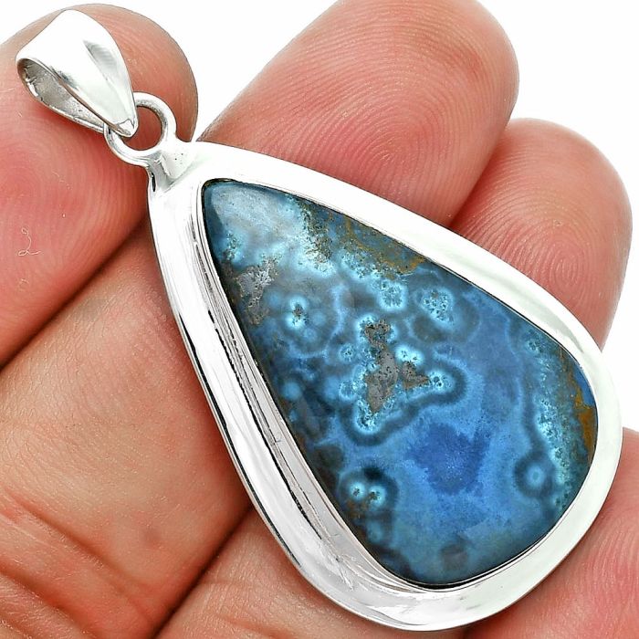 Shattuckite Pendant EXP02000 P-1076, 19x31 mm