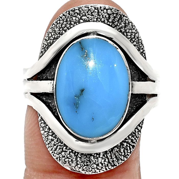 Sleeping Beauty Turquoise Ring size-9.5 EXR01094 R-1402, 10x14 mm